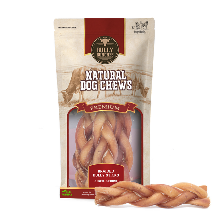 6 Inch Braided Bully Stick