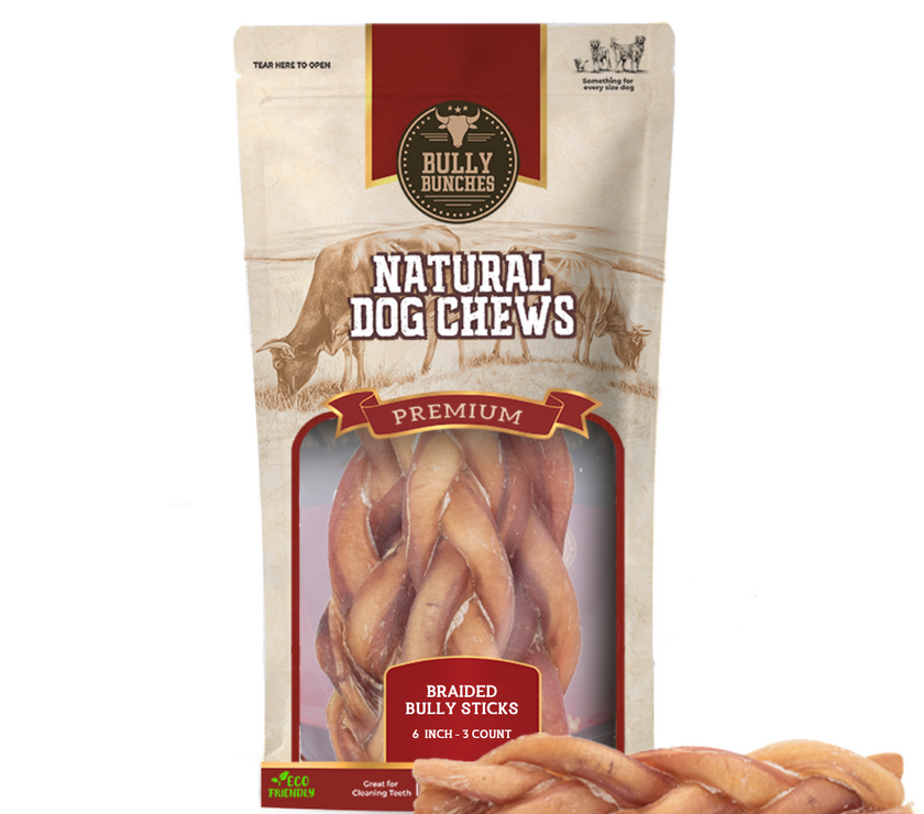 6 Inch Braided Bully Stick